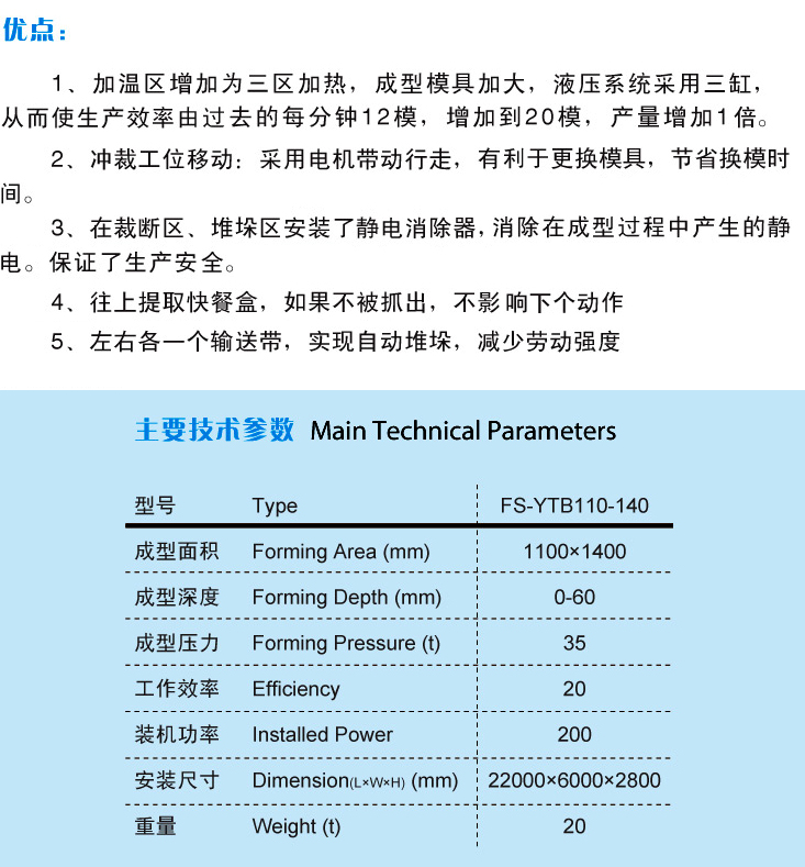 機(jī)械手快餐盒成型機(jī)廠(chǎng)家